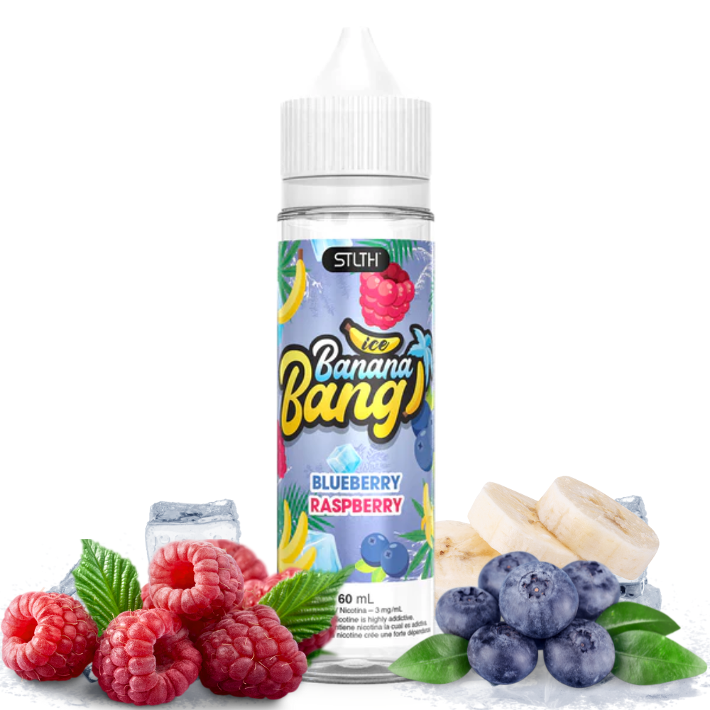 STLTH BANANA BANG ICE BLUEBERRY RASPBERRY