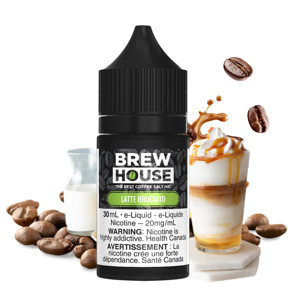 BREW HOUSE SALT NIC | LATTE BRUCIATO
