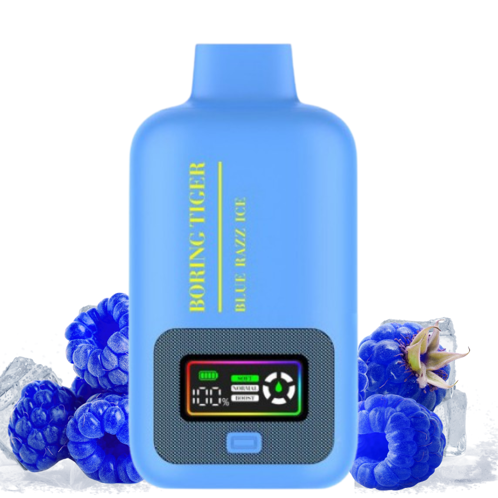 BORING TIGER BLUE RAZZ ICE 25000 PUFFS