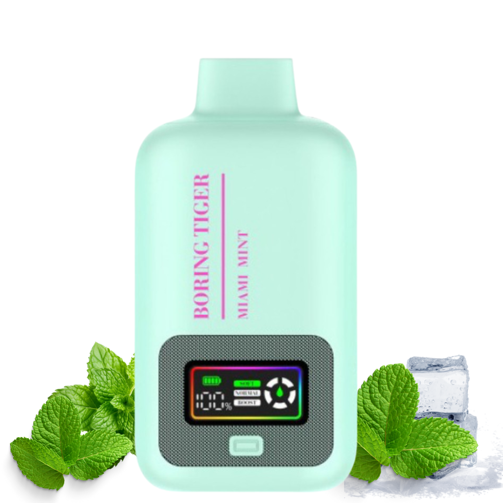 BORING TIGER MIAMI MINT 25000 PUFFS