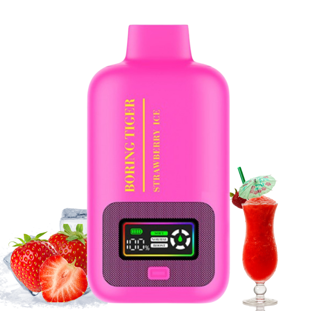 BORING TIGER STRAWBERRY ICE 25000 PUFFS