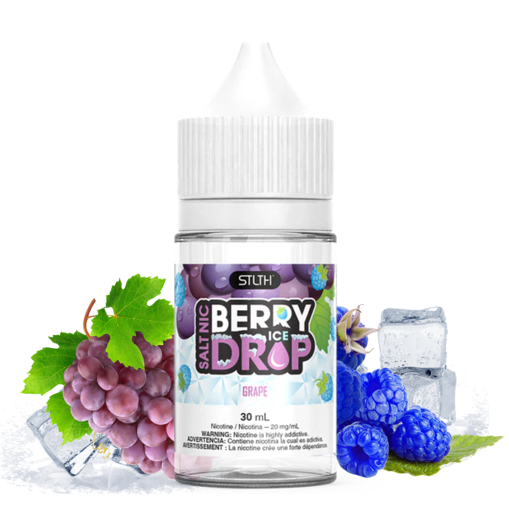 STLTH SALT NIC BERRY DROP ICE GRAPE
