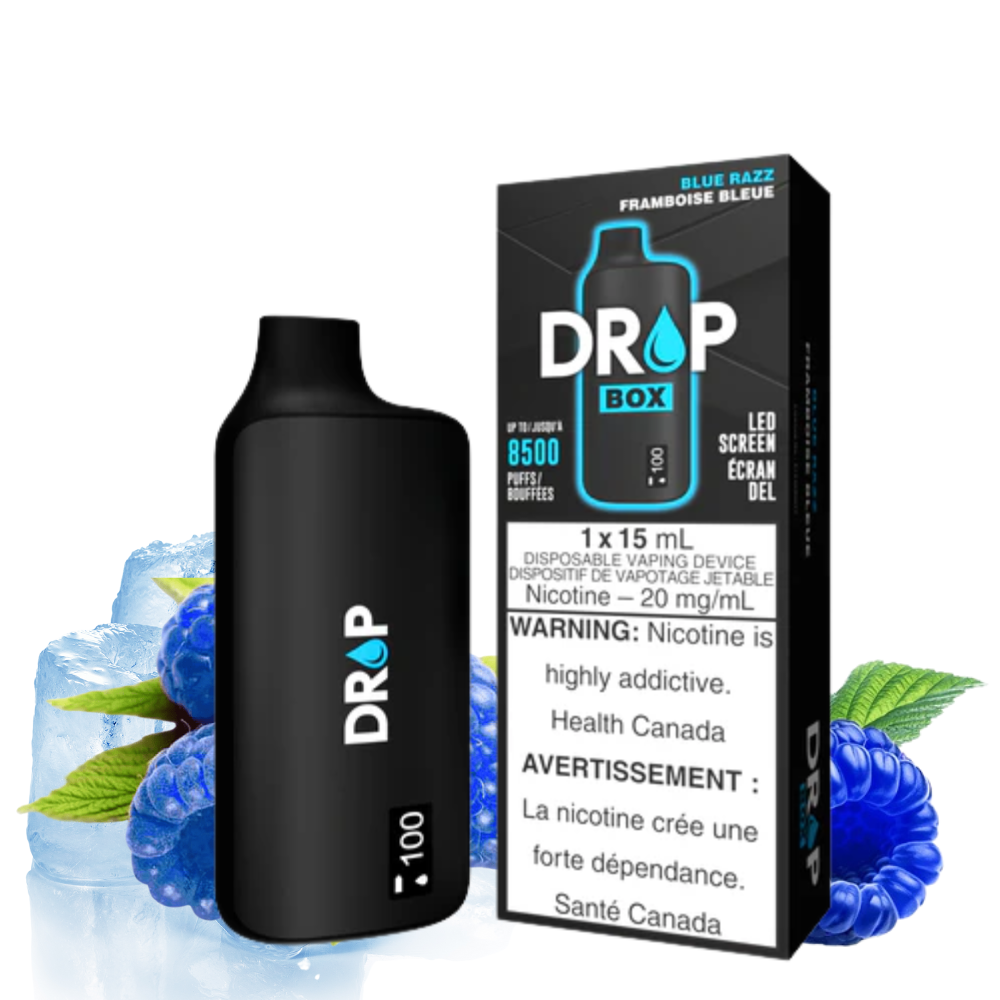 DROP BOX 8500 PUFFS BLUE RAZZ