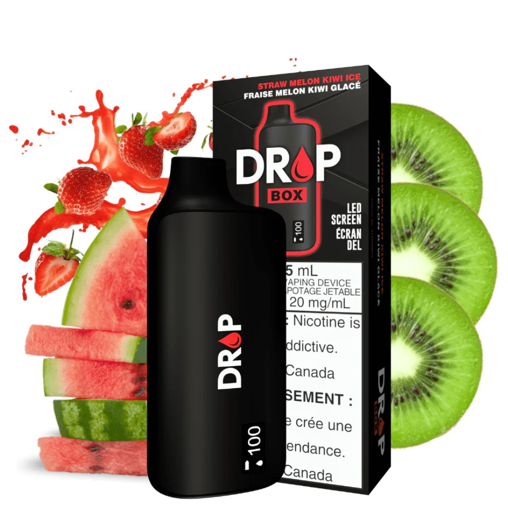 DROP BOX 8500 PUFFS STRAW MELON KIWI ICE