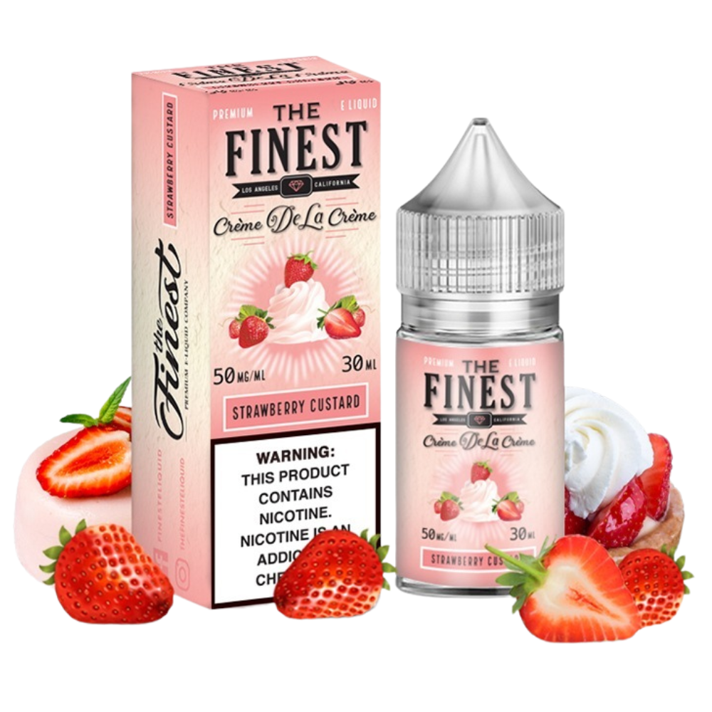 THE FINEST SALT NIC STRAWBERRY CUSTARD