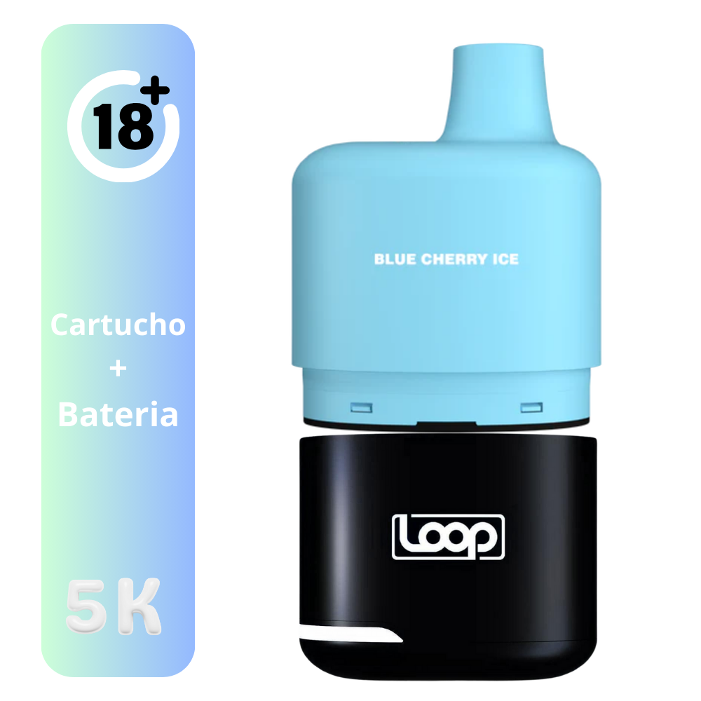 STLTH LOOP 5K KIT BLUE CHERRY ICE VICE VAPE DESECHABLE