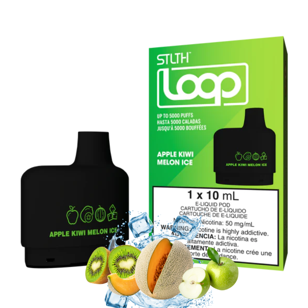STLTH LOOP 5K CARTUCHO APPLE KIWI MELON ICE