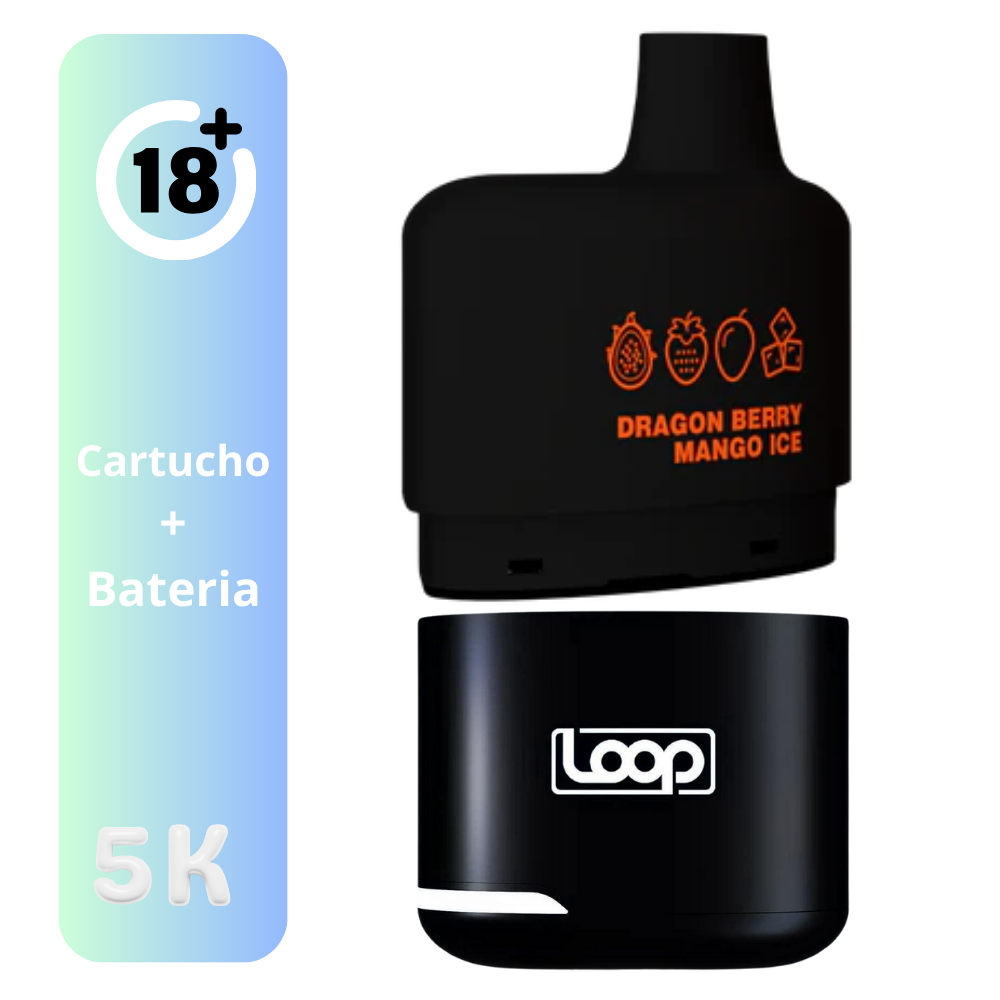 STLTH LOOP 5K KIT DRAGON BERRY MANGO VAPE DESECHABLE