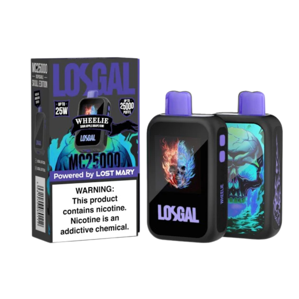 LOSGAL MC25000 SOUR APPLE GRAPE KIWI