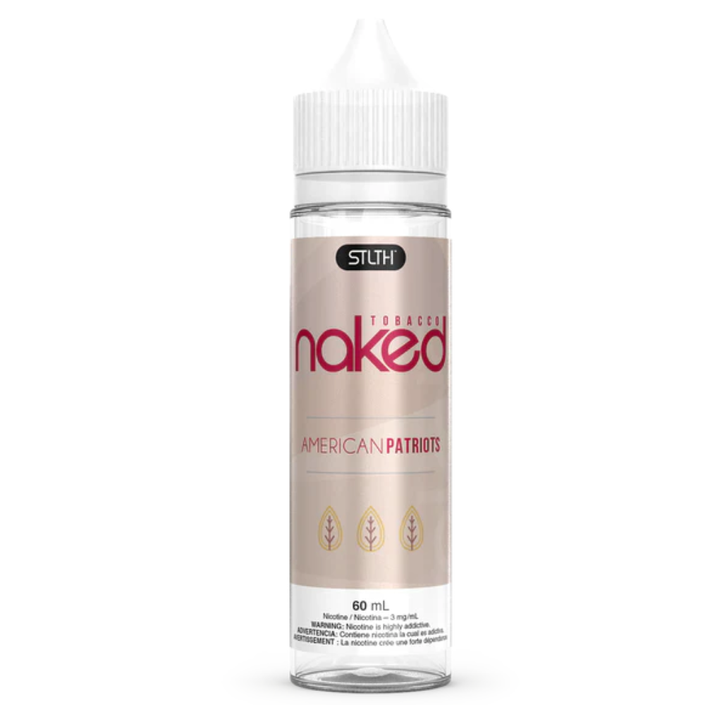 E Liquid Naked 100 Tobacco Vape Juice Salt Nic - American Patriots(30mL)