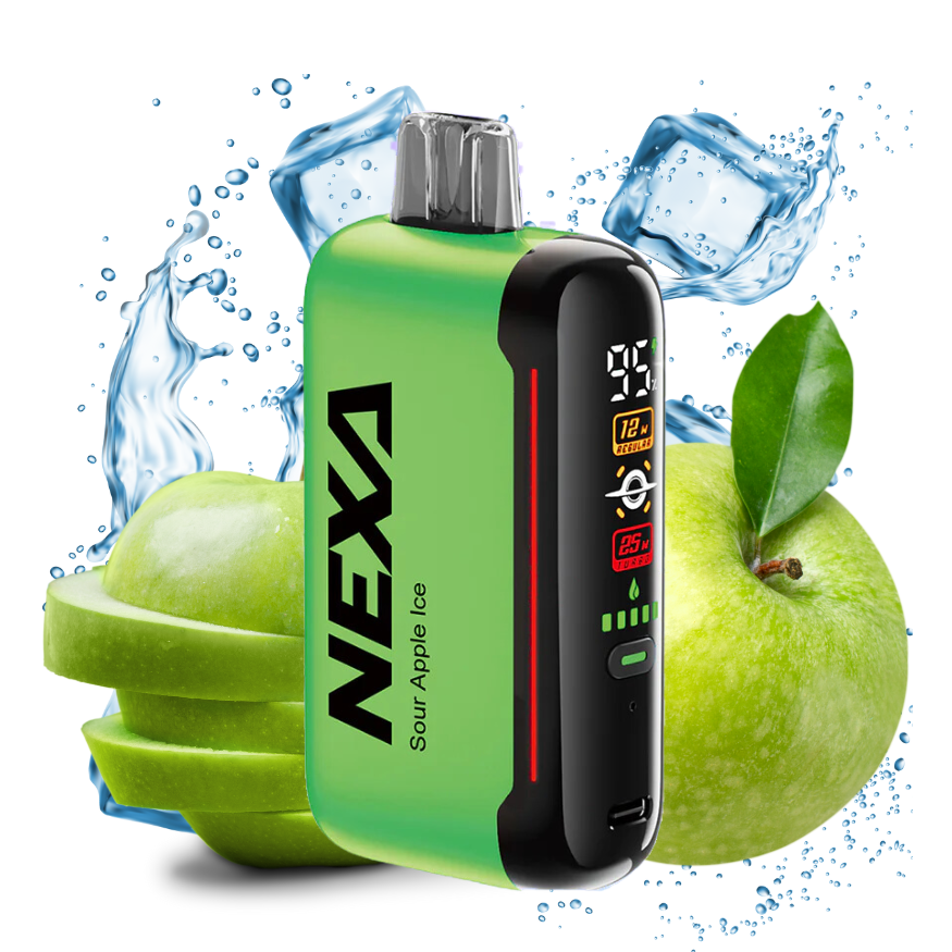 NEXA 20K SOUR APPLE ICE VAPE DESECHABLE