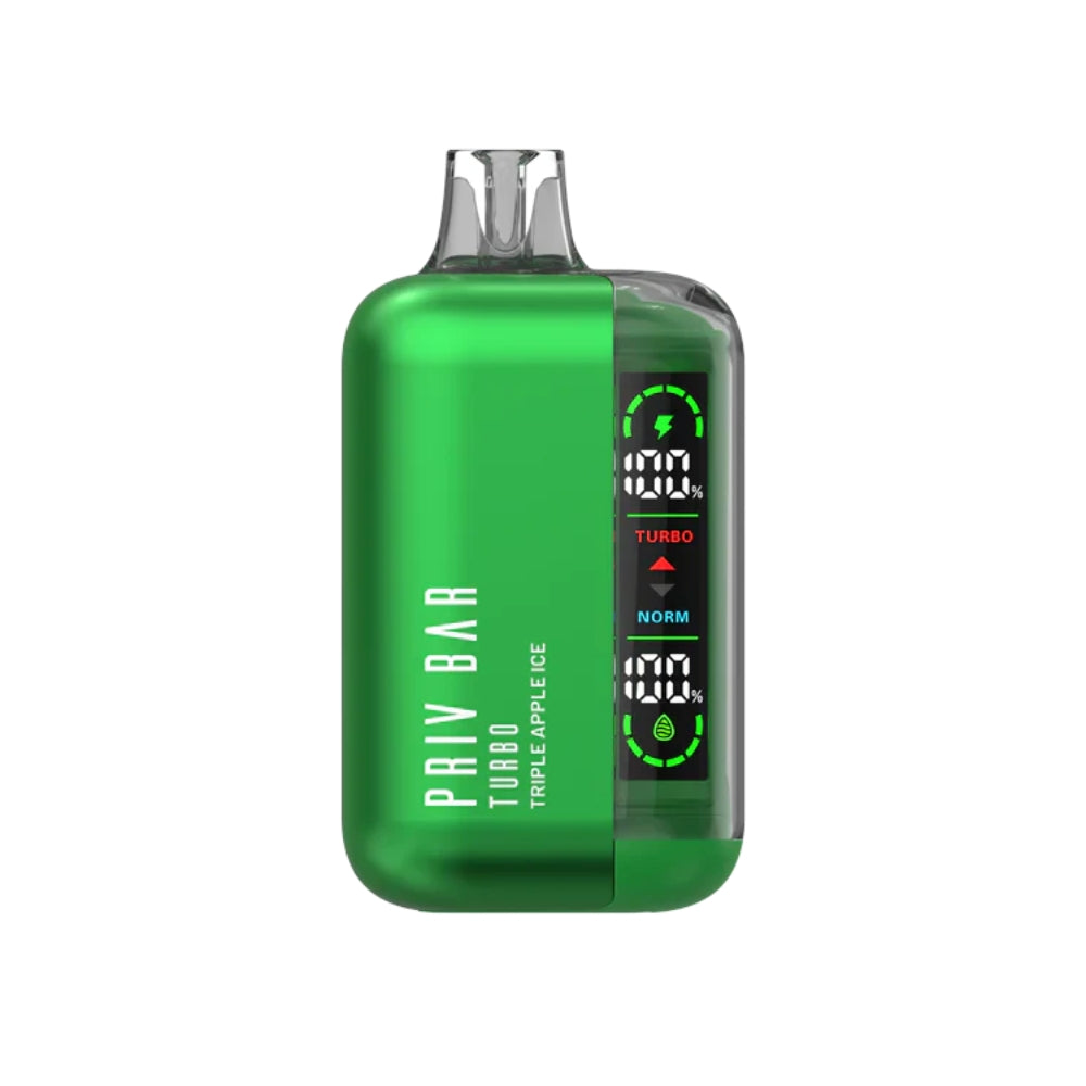 TRIPLE APPLE ICE PRIV BAR TURBO 15K VAPE DESECHABLE