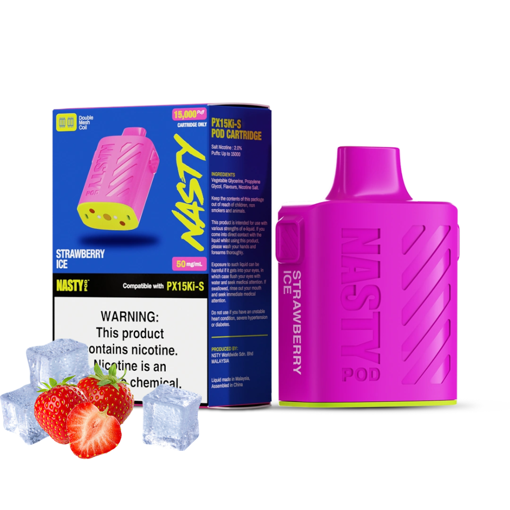 NASTY 15K STRAWBERRY ICE POD PX15KI-S