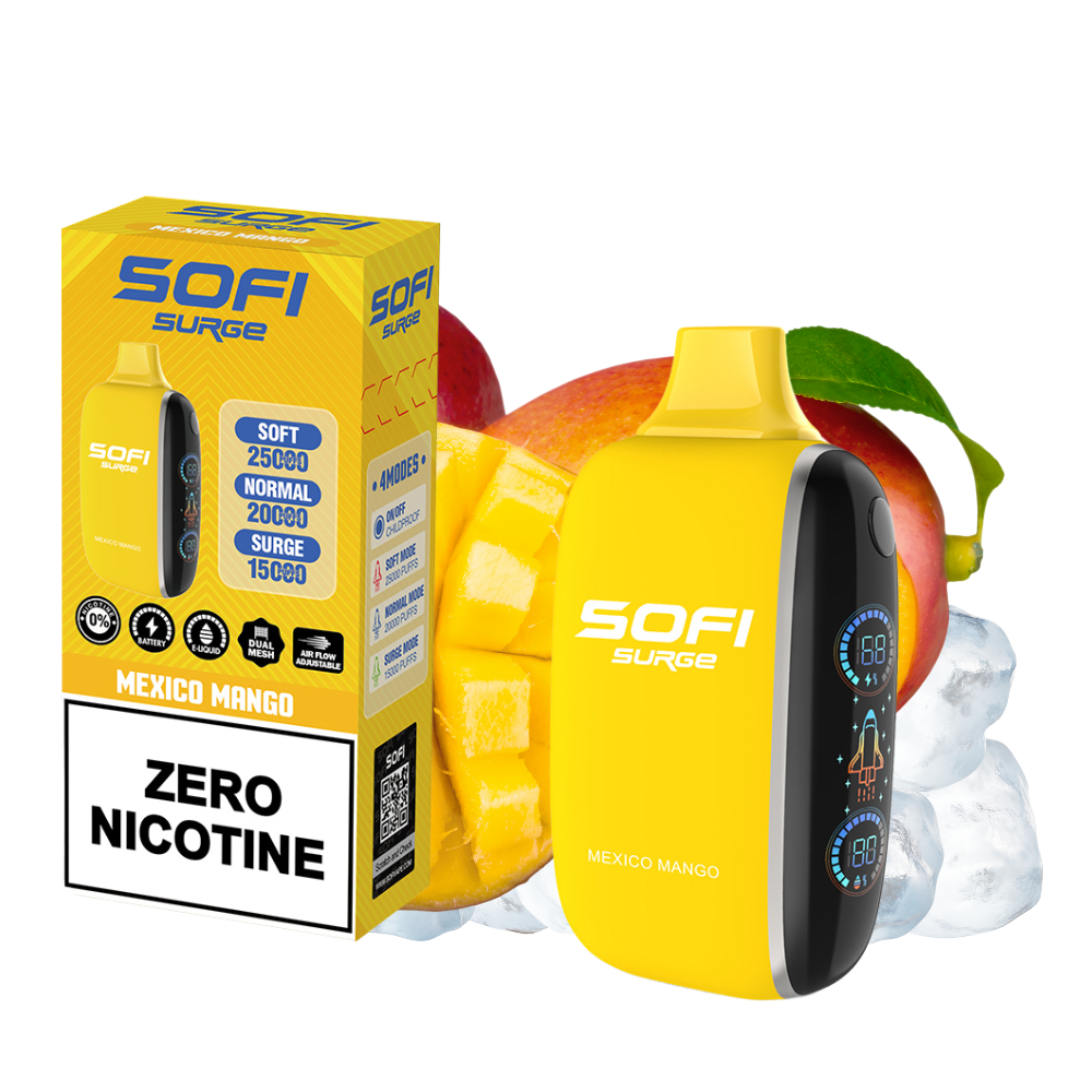 SOFI MEXICO MANGO - 25000 PUFFS | VAPE DESECHABLE SIN NICOTINA