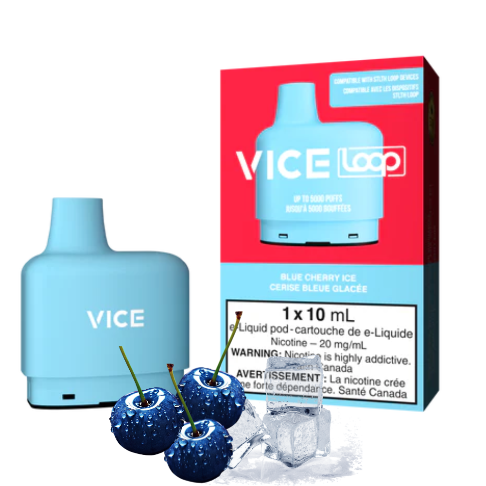 STLTH LOOP 5K CARTUCHO VICE BLUE CHERRY ICE
