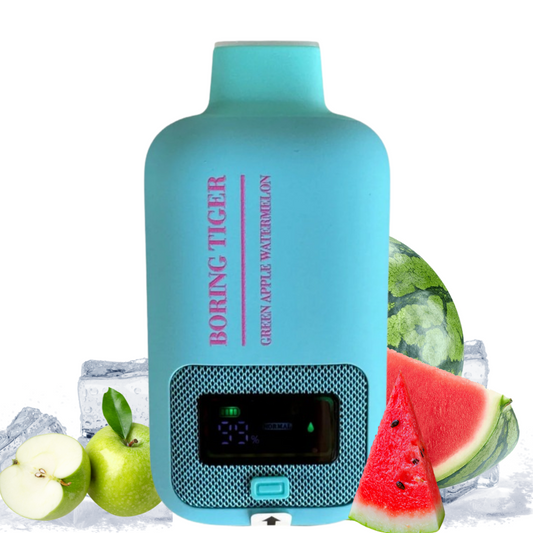 BORING TIGER GREEN APPLE WATERMELON 25000 PUFFS