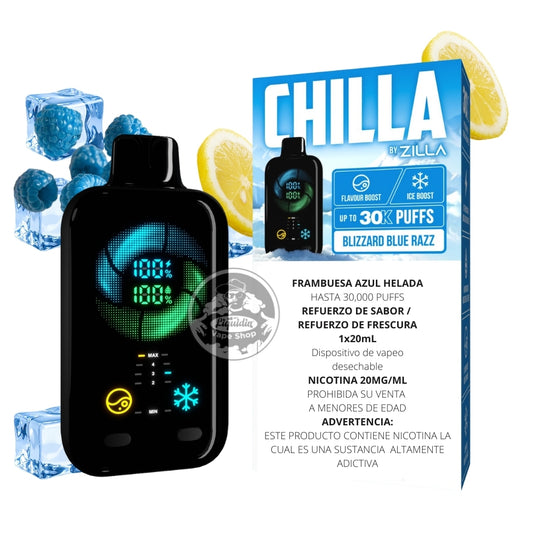 CHILLA BY ZILLA 30K | BLIZZARD BLUE RAZZ