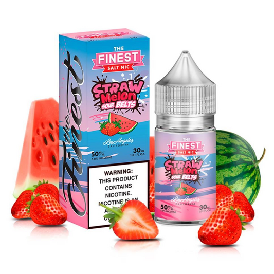 THE FINEST SALT NIC STRAW MELON SOUR BELTS