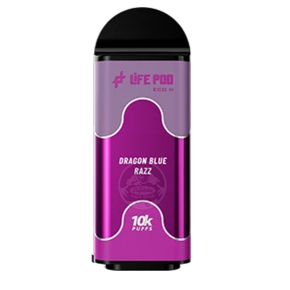 CARTUCHO LIFE POD ECOII 10K - DRAGON BLUE RAZZ