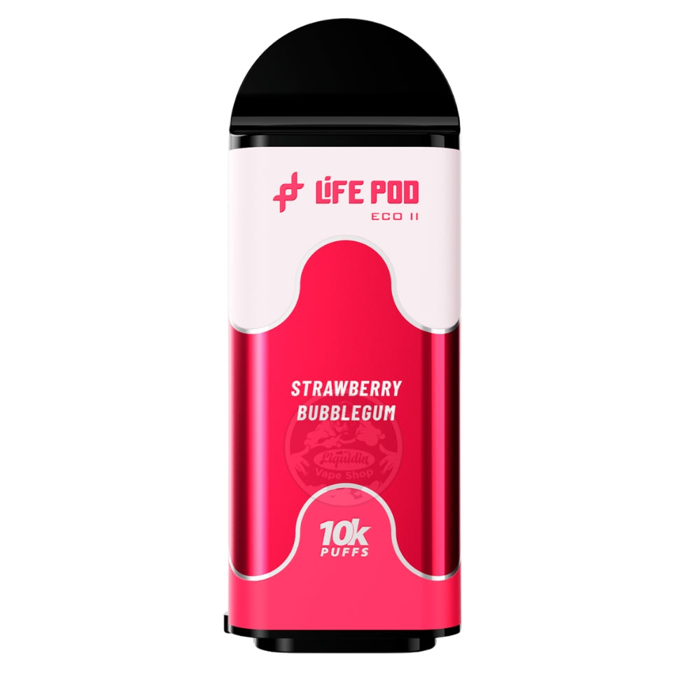 CARTUCHO LIFE POD ECO II 10K - STRAWBERRY BUBBLEGUM