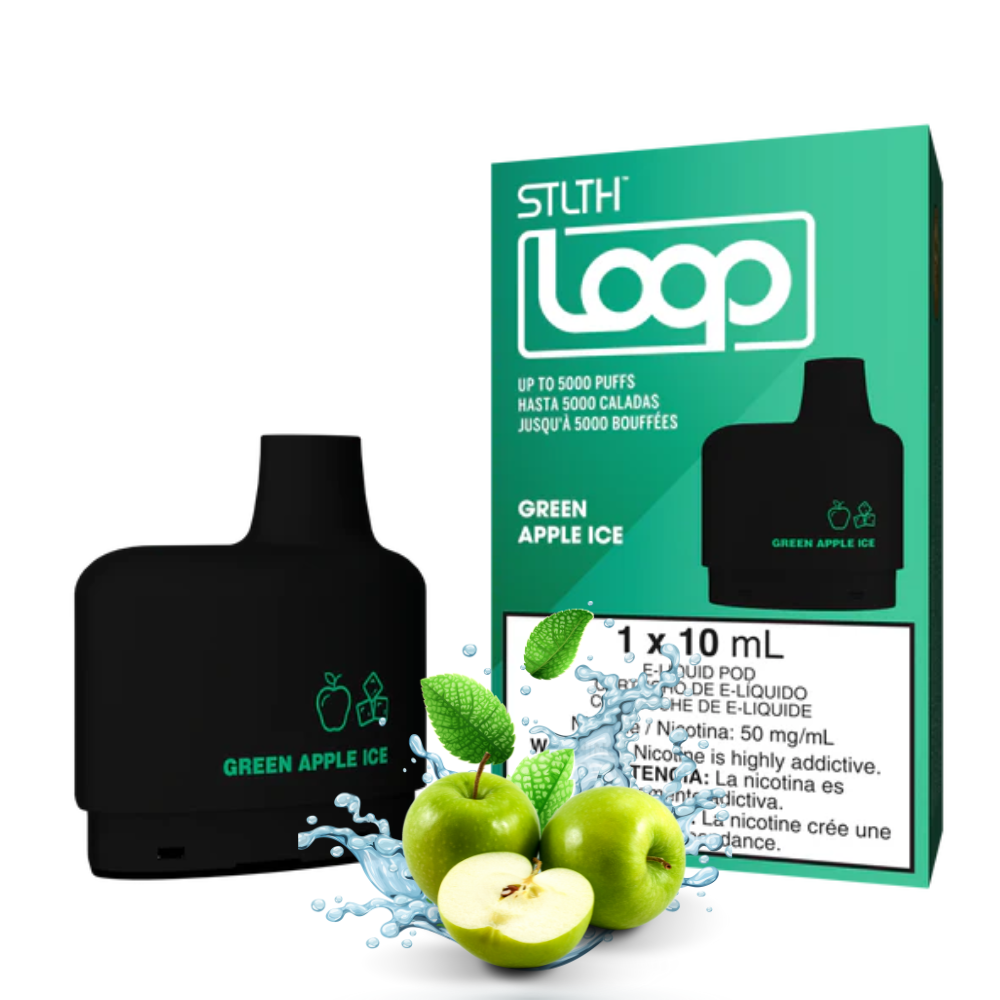 STLTH LOOP 5K CARTUCHO GREEN APPLE ICE