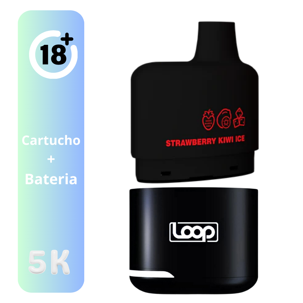 STLTH LOOP 5K KIT STRAWBERRY KIWI ICE VAPE DESECHABLE