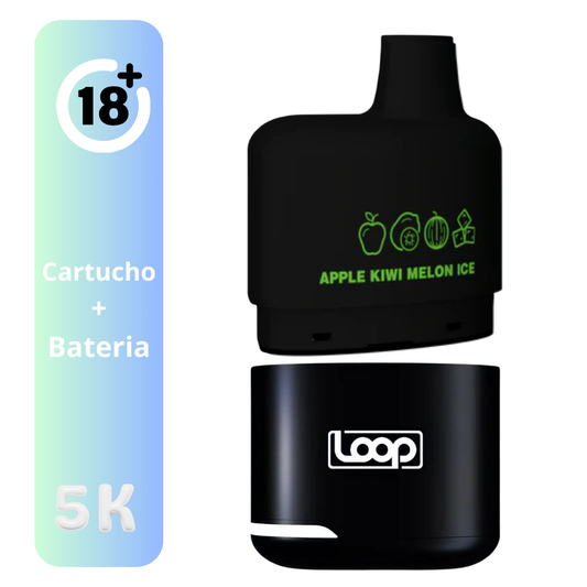 STLTH LOOP 5K KIT APPLE KIWI MELON ICE VAPE DESECHABLE