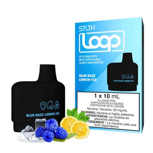 STLTH LOOP 5K CARTUCHO BLUE RAZZ LEMON ICE
