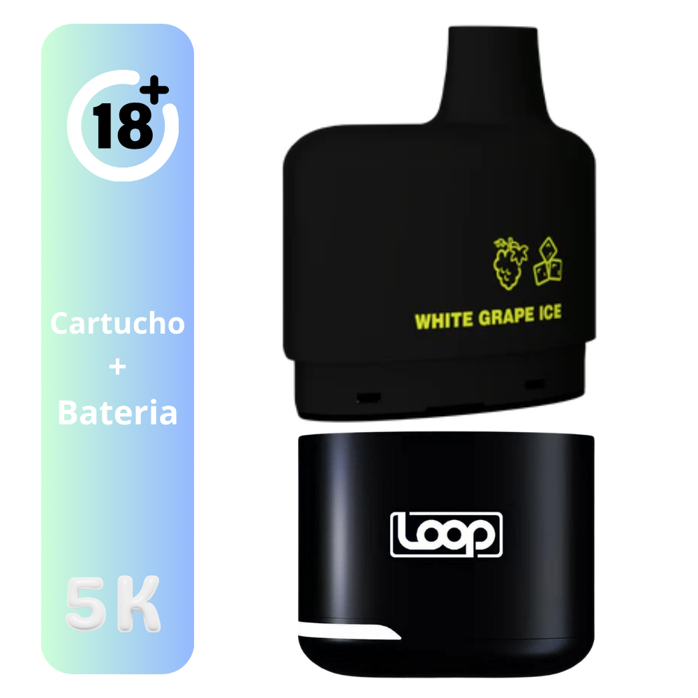 STLTH LOOP 5K KIT WHITE GRAPE ICE VAPE DESECHABLE