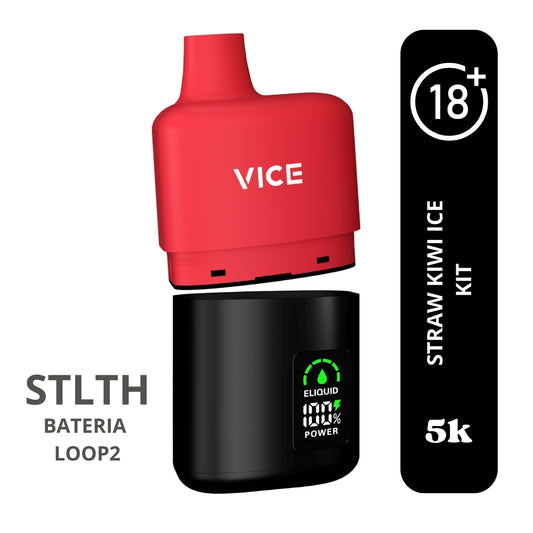 STLTH LOOP 5K VICE STRAW KIWI ICE KIT