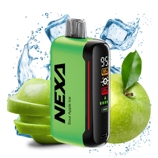 NEXA 20K SOUR APPLE  ICE VAPE DESECHABLE