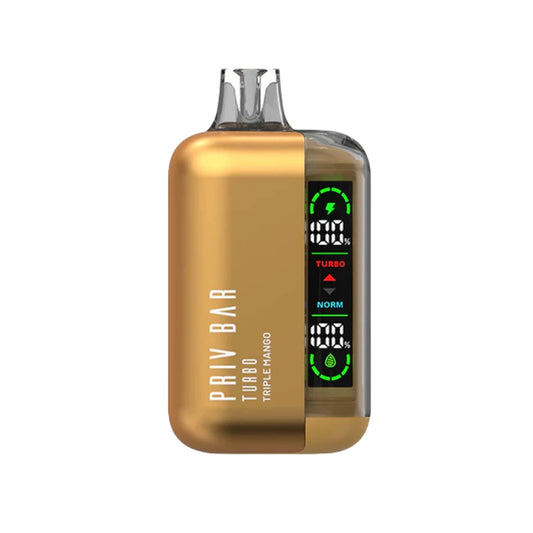 TRIPLE MANGO ICE PRIV BAR TURBO 15K VAPE DESECHABLE