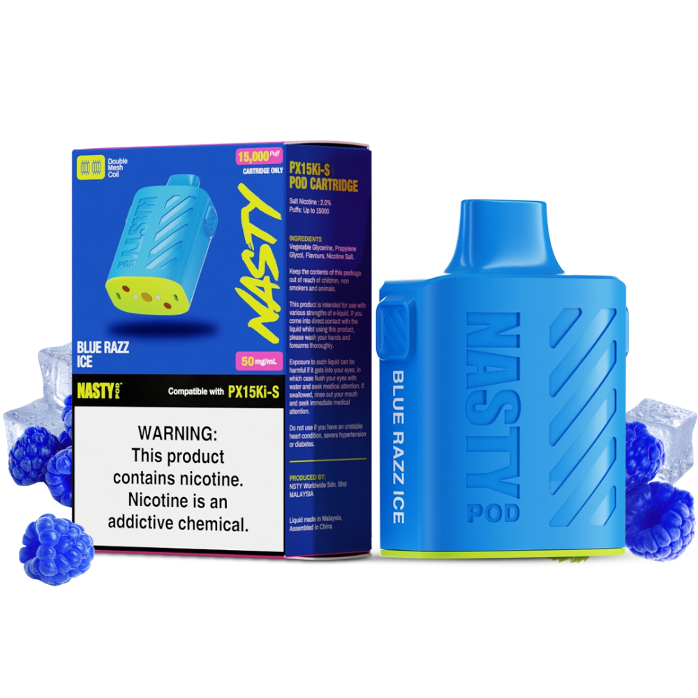 NASTY 15K BLUE RAZZ POD PX15KI-S