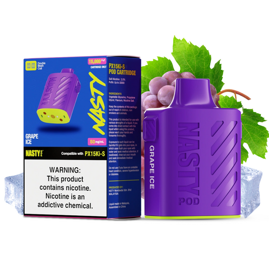 NASTY 15K GRAPE ICE POD PX15KI-S