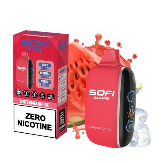 SOFI WATERMELON ICE - 25000 PUFFS | VAPE DESECHABLE SIN NICOTINA