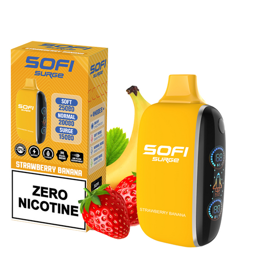 SOFI STRAWBERRY BANANA - 25,000 PUFFS | VAPE DESECHABLE SIN NICOTINA