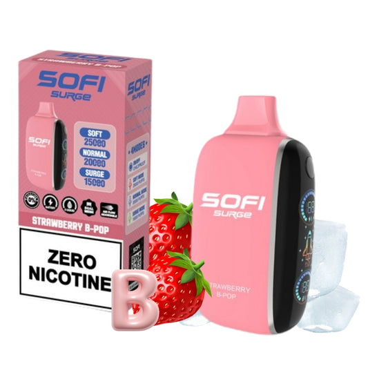 SOFI STRAWBERRY B-POP 25000 PUFFS | VAPE DESECHABLE SIN NICOTINA