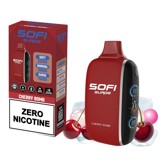 SOFI CHERRY BOMB 25000 PUFFS | VAPE DESECHABLE SIN NICOTINA