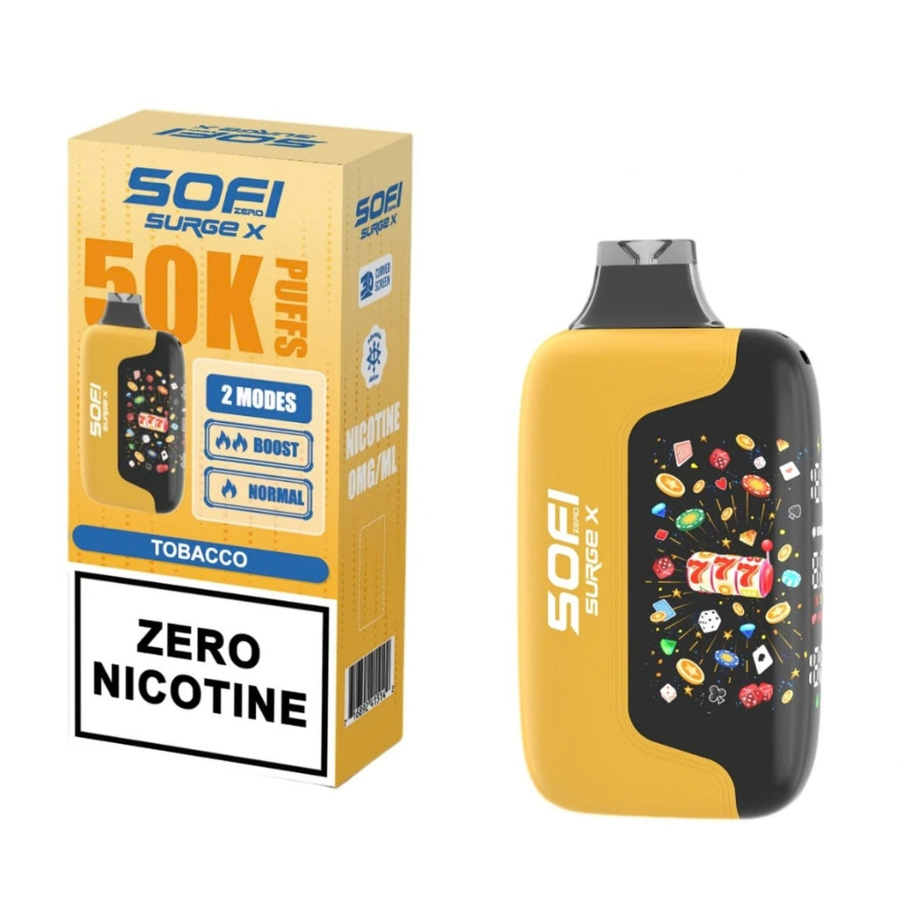 SOFI 50K TABACCO | VAPE DESECHABLE SIN NICOTINA