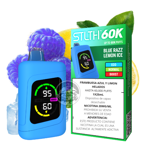 STLTH 60K VAPE DESECHABLE | BLUE RAZZ LEMON ICE