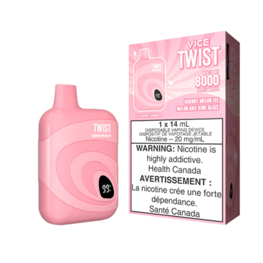VICE TWIST KIBERRY MELON ICE 8K  – VAPE DESECHABLE